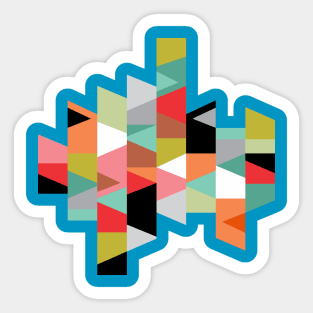 Abstract with triangles Sticker